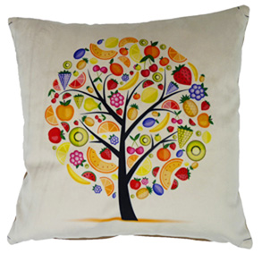 Tree Of Life, Fruity - (45cm x 45cm) Cushion